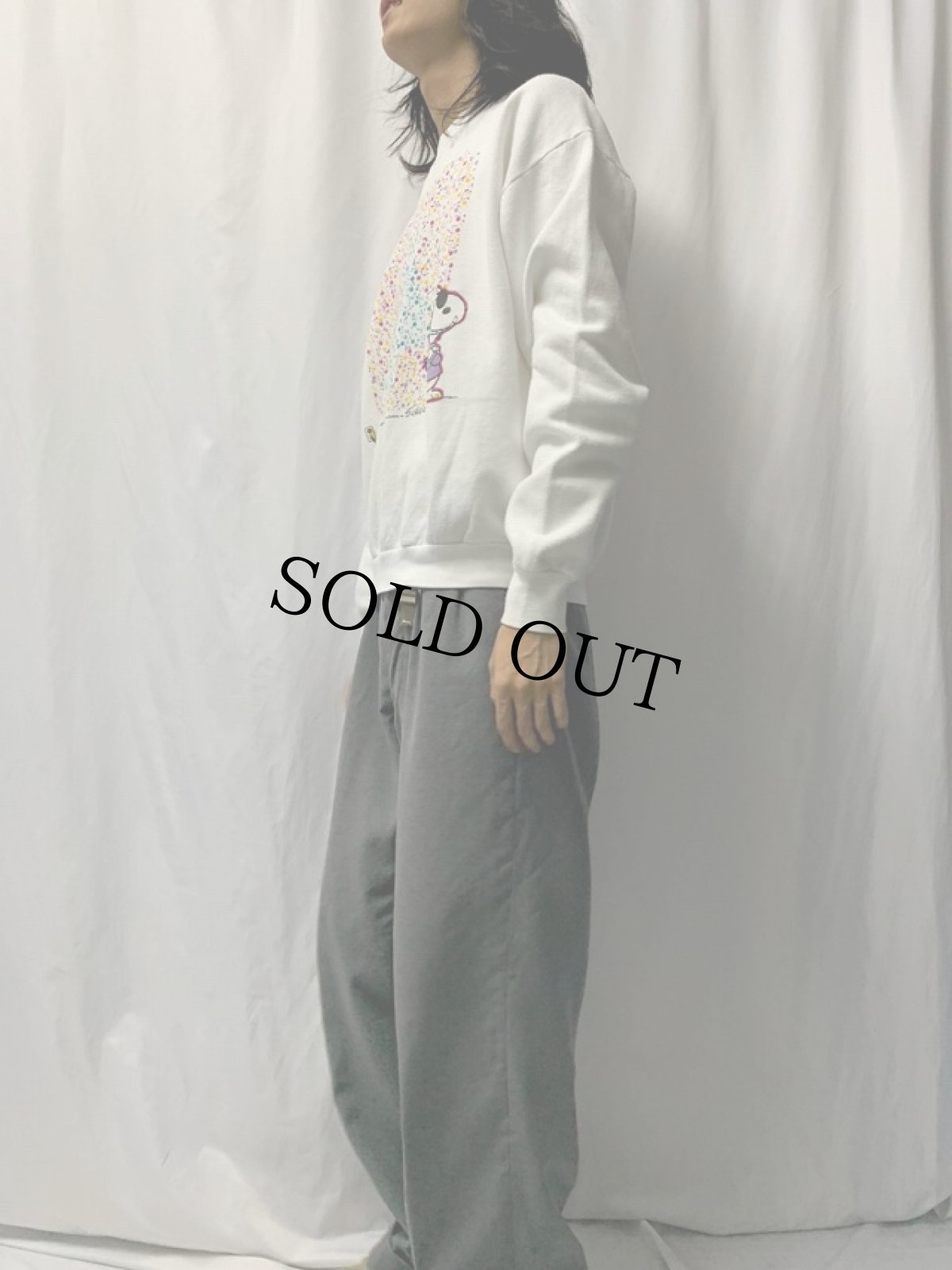 画像3: 80〜90's USA製 SNOOPY クリスマスツリー プリントスウェット XL (3)