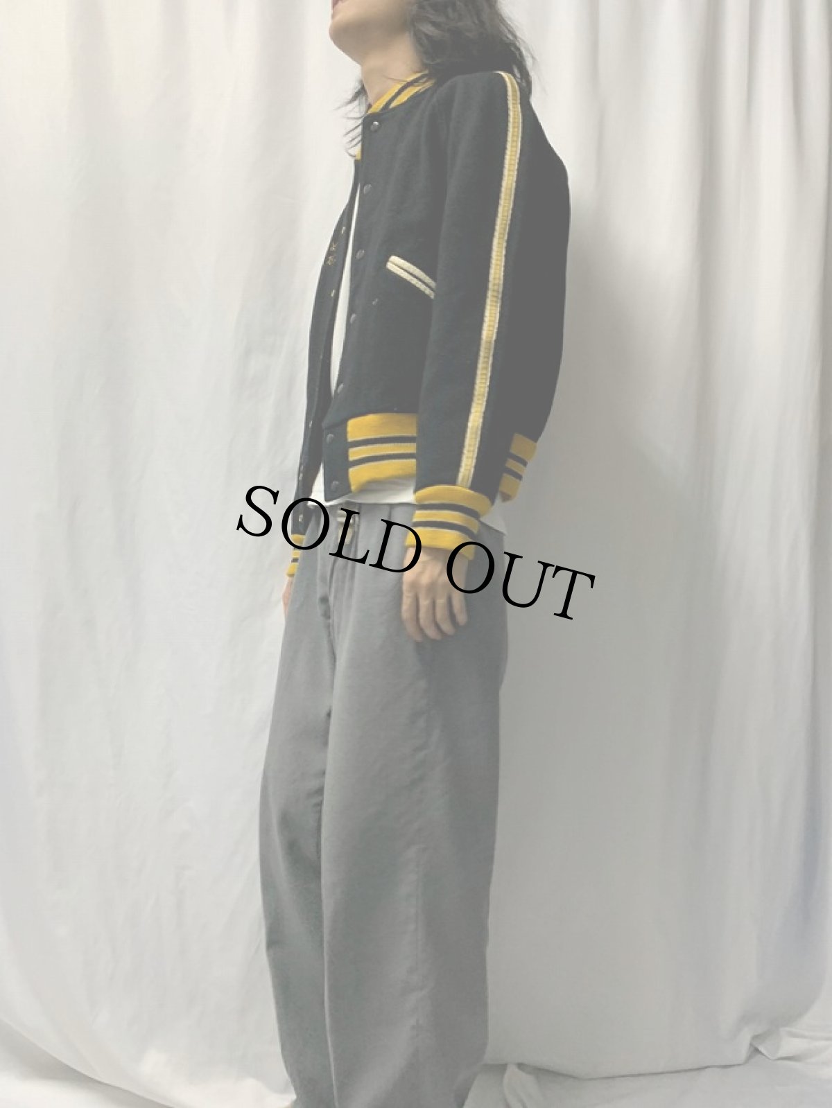 画像3: 60's BUTWIN ウールスタジャン size38 (3)