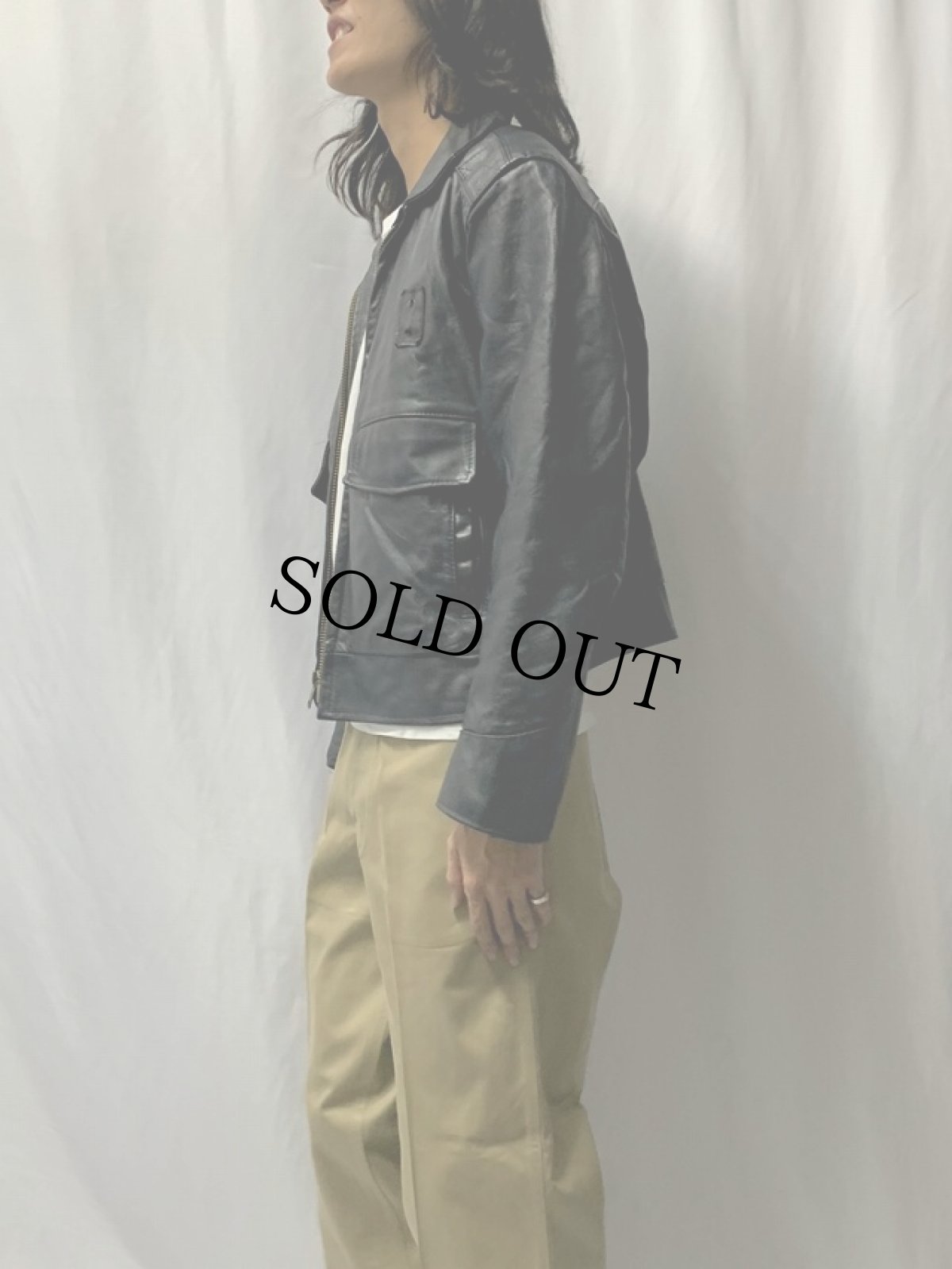 画像3: 80's Taylors Leatherwear USA製 ポリスマン レザージャケット 44 (3)