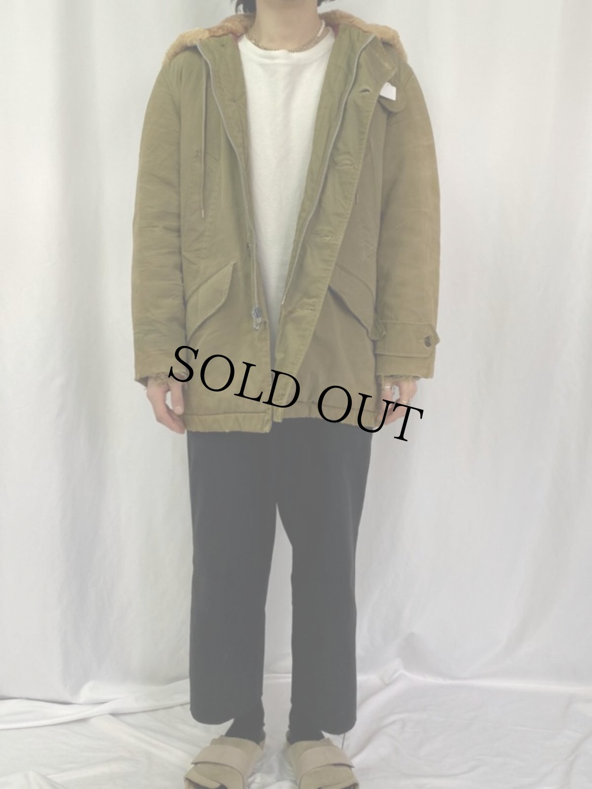 画像2: 50's  TYPE B-9 民間品 フライトパーカー (2)