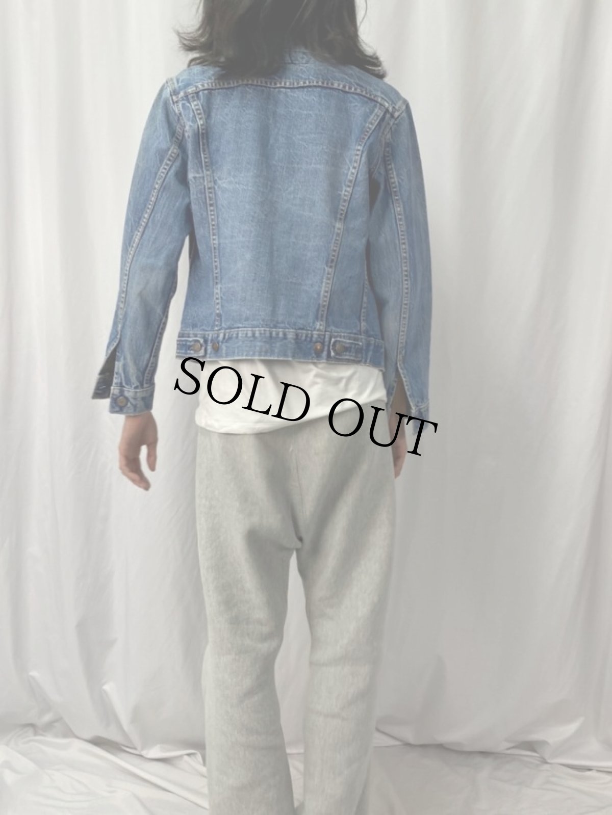 画像4: 60's LEVI'S 70505 BIGE デニムジャケット (4)