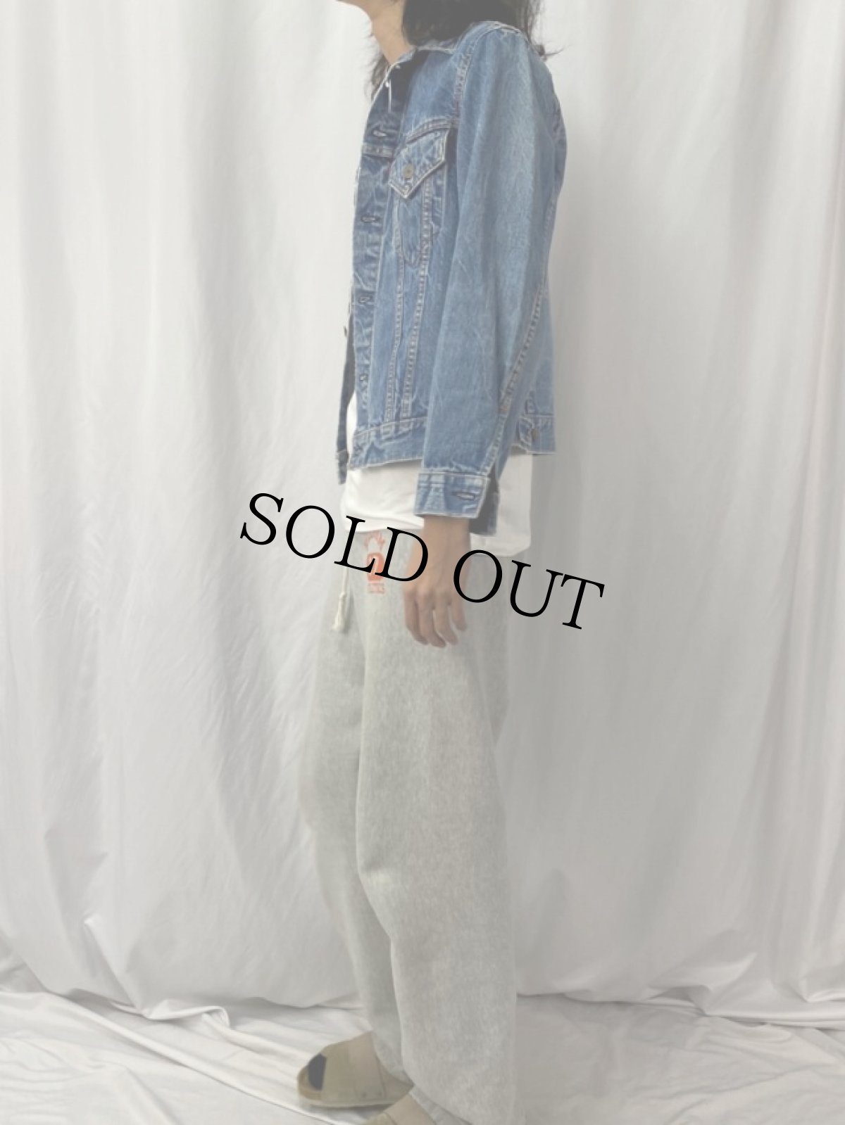 画像3: 60's LEVI'S 70505 BIGE デニムジャケット (3)