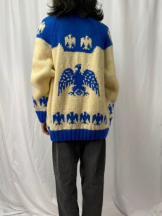 画像4: 【SALE】 70's サンダーバード柄 カウチンニットジャケット (4)