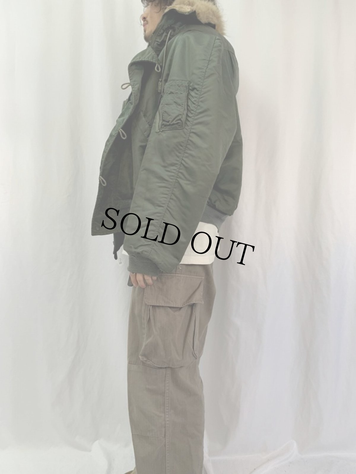 画像3: 70's U.S.AF N-2B フライトジャケット X-LARGE (3)