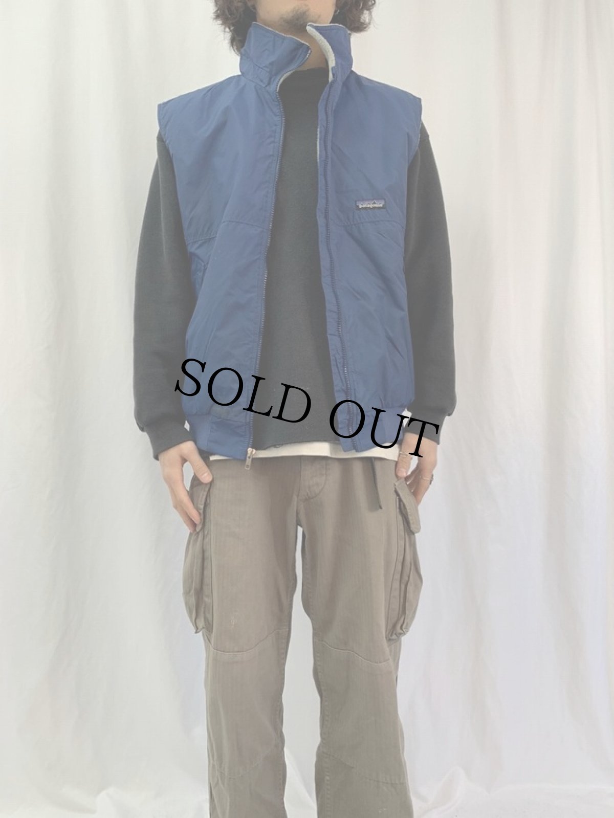 画像2: 90's Patagonia USA製 シェルドシンチラベスト L (2)