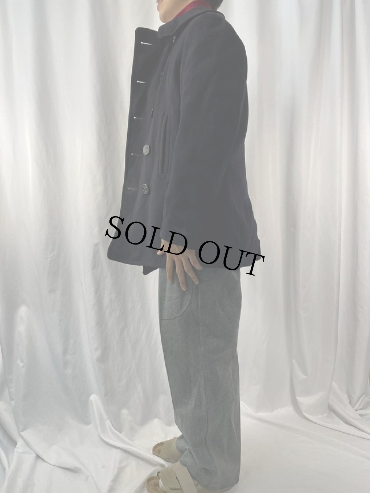 画像3: 40's U.S.NAVY 10ボタン Pコート (3)