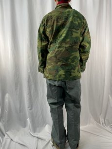 画像4: 60's U.S.ARMY ERDL迷彩 ブラウンリーフ "USMC" ジャングルファティーグジャケット 4th MEDIUM-SHORT (4)