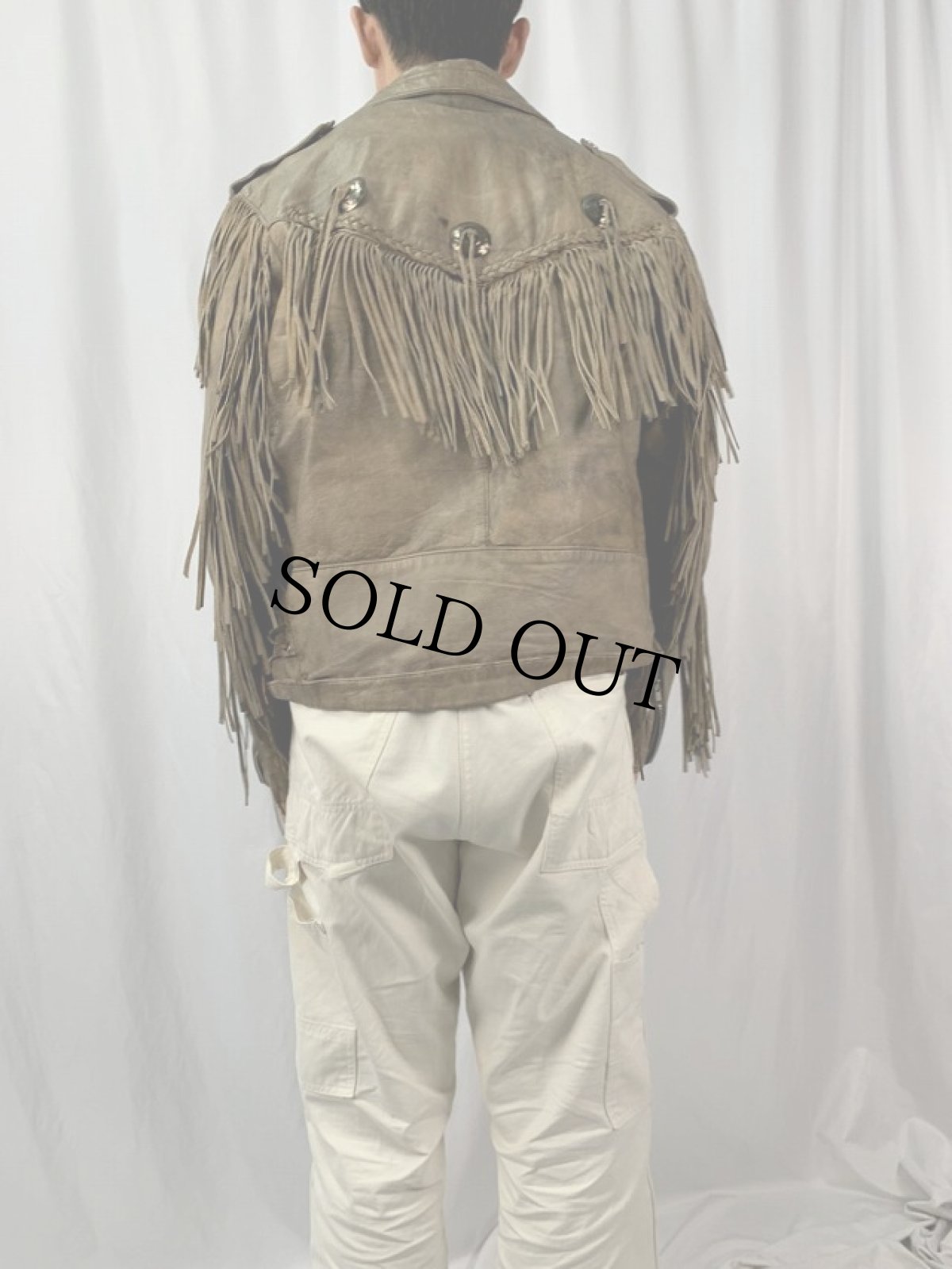 画像4: 70〜80's フリンジレザージャケット (4)