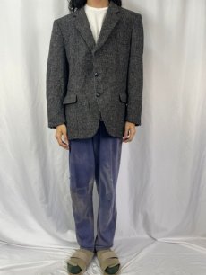 画像2: 90's Harris Tweed ツイードテーラードジャケット (2)