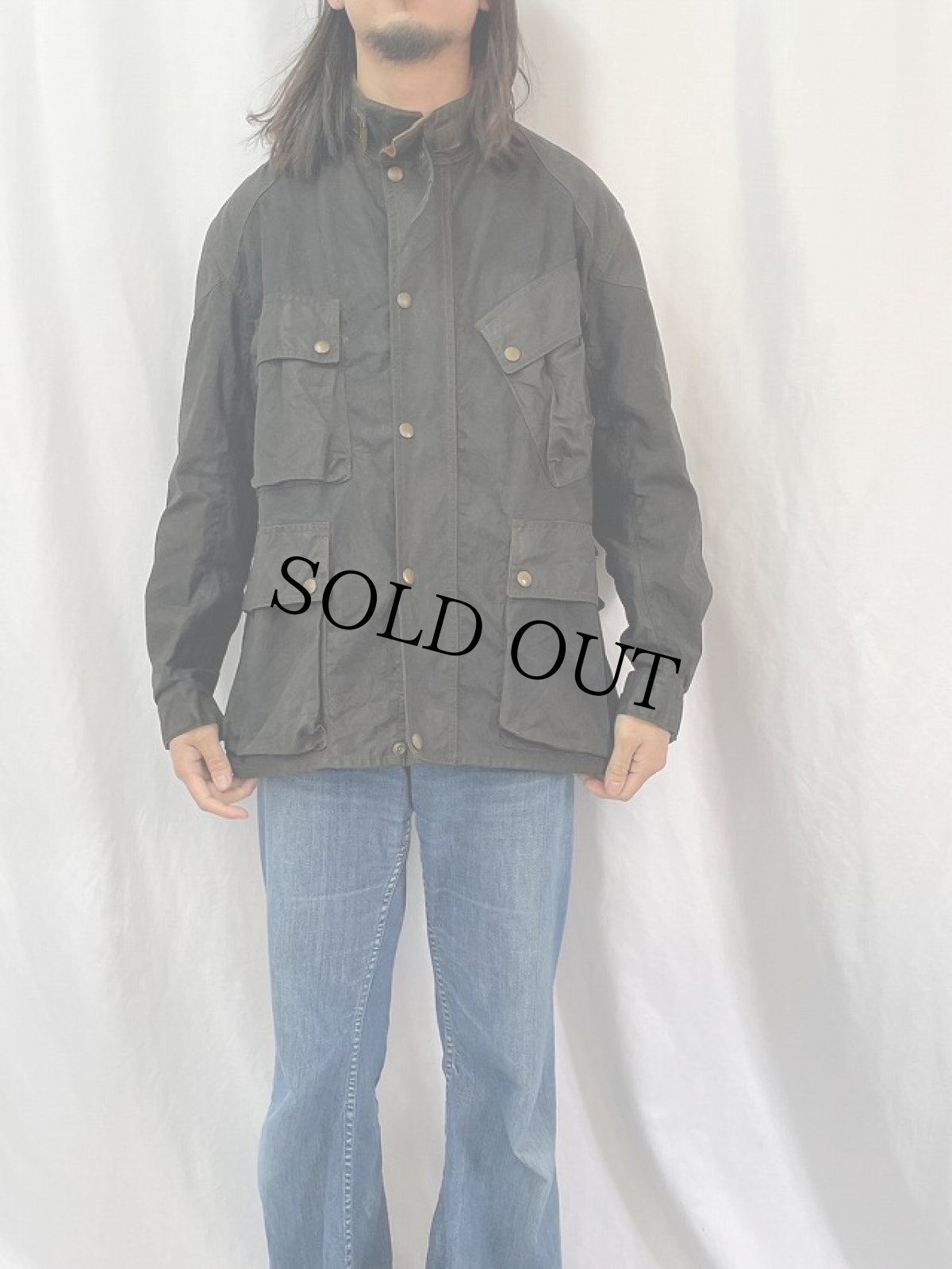 画像2: 60's Belstaff ENGLAND製 "TRIAL MASTER Proffesional" オイルドジャケット (2)