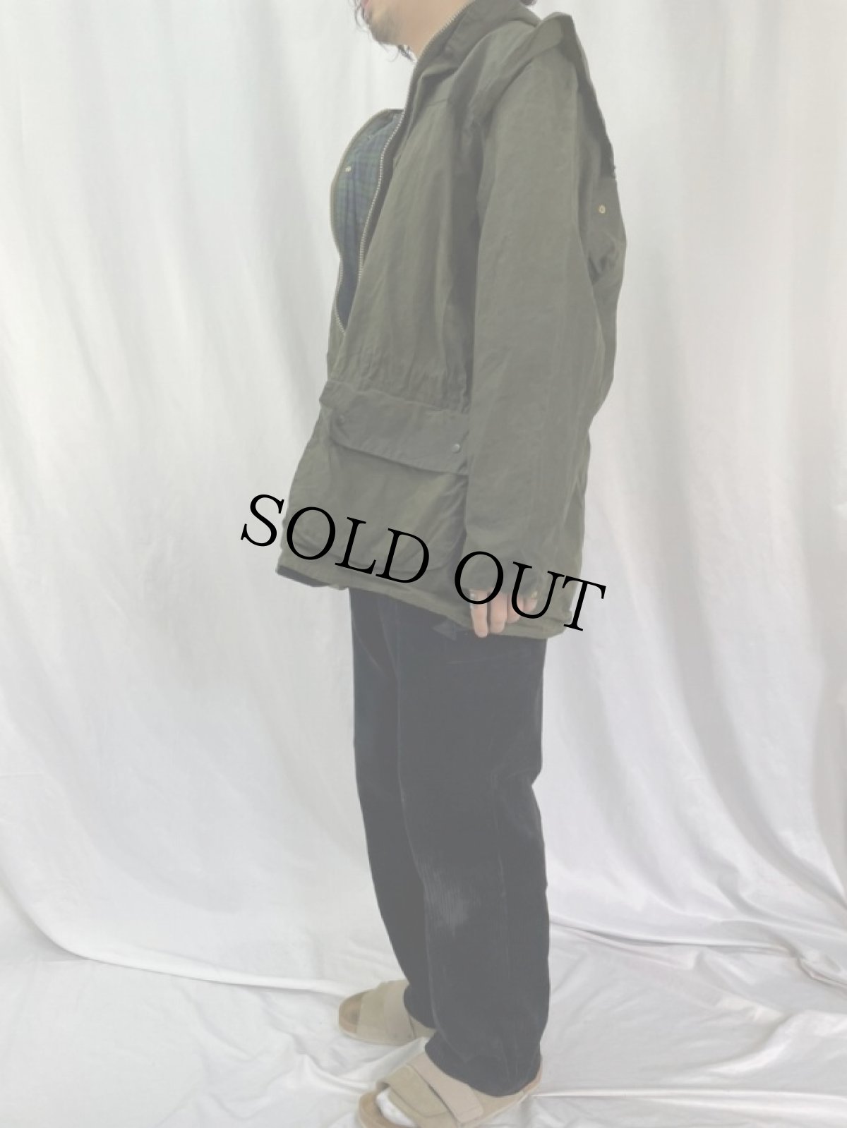 画像3: 90's Barbour ENGLAND製 "DURHAM" オイルドジャケット 3ワラント (3)