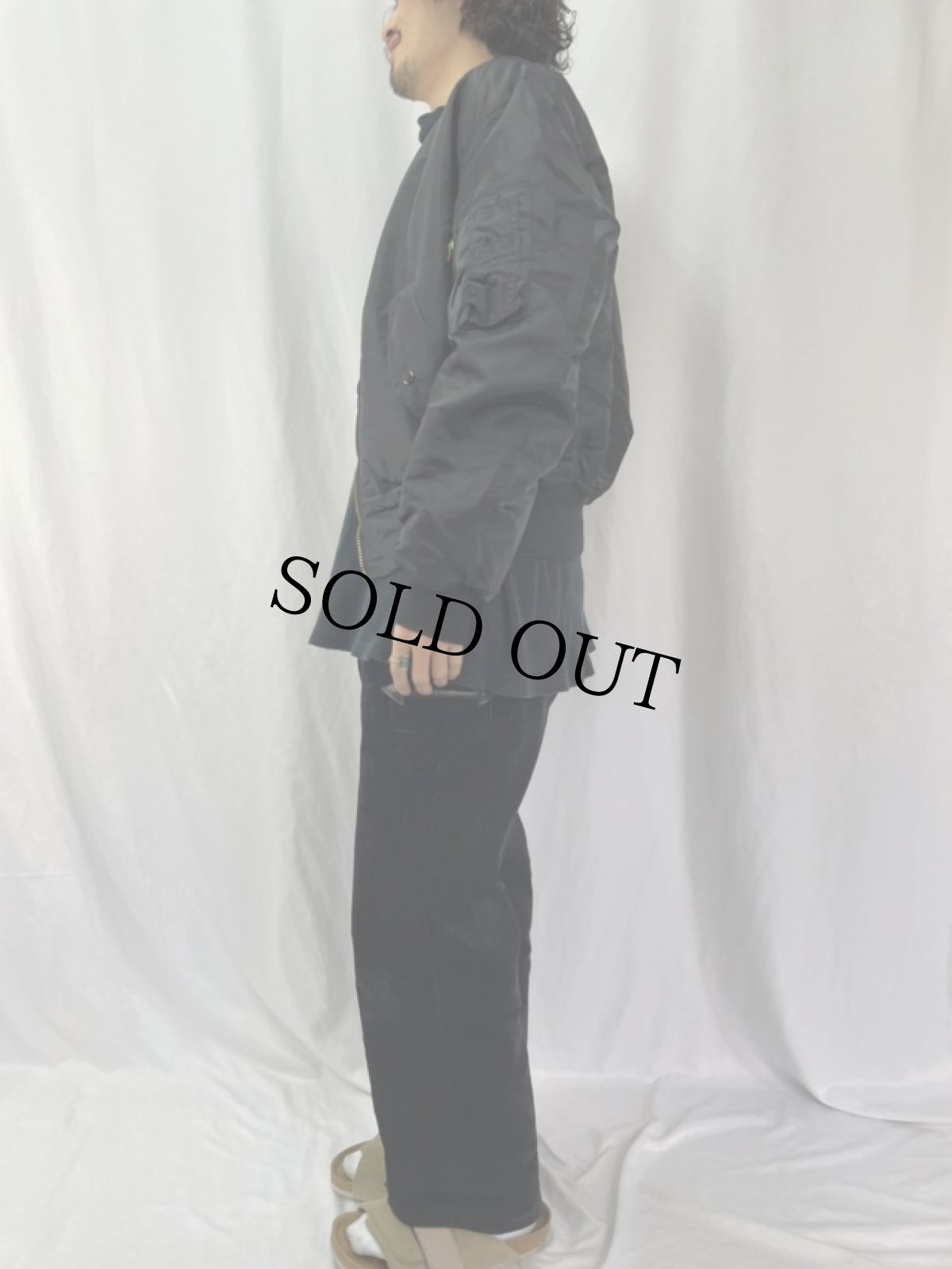 画像4: 民間用 90's U.S.AIR FORCE "MA-1 TYPE" フライトジャケット (4)