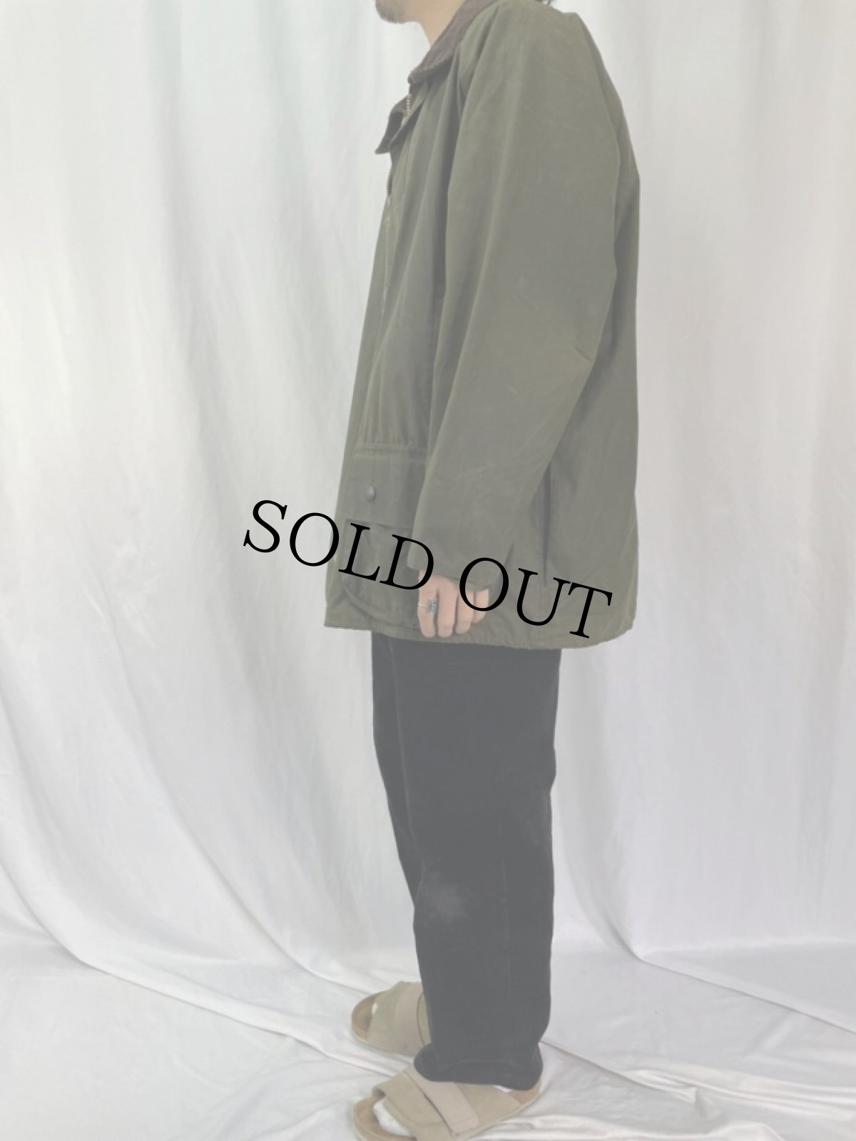 画像3: 90's Barbour ENGLAND製 "BEAUFORT" オイルドジャケット 3ワラント (3)