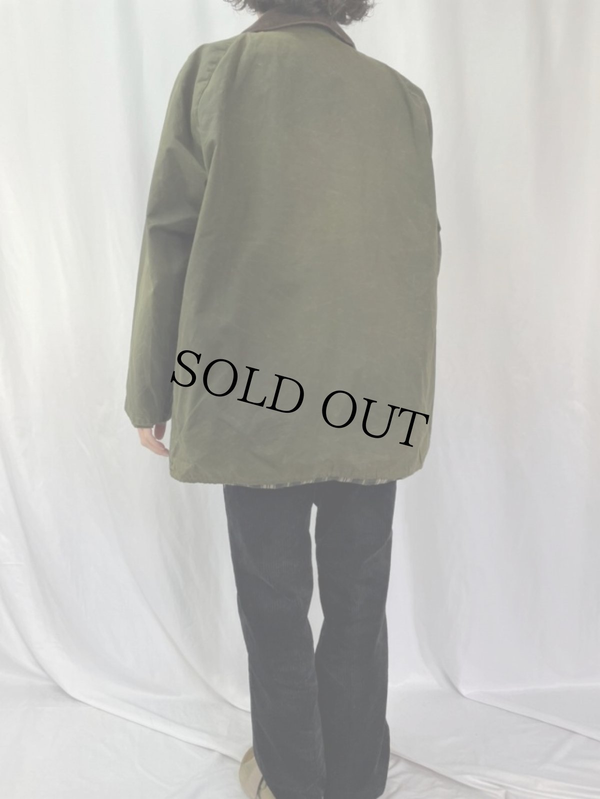 画像4: 90's Barbour ENGLAND製 "BEAUFORT" オイルドジャケット 3ワラント (4)