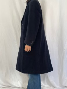 画像3: 70〜80's Aquascutum CANADA製 カシミア×ウール チェスターコート NAVY (3)