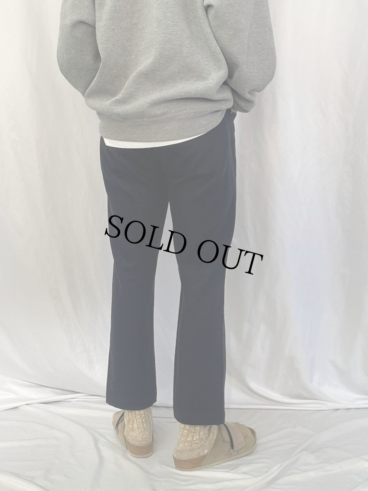 画像4: POLO Ralph Lauren ITALY製 ウールスラックス BLACK W35 (4)