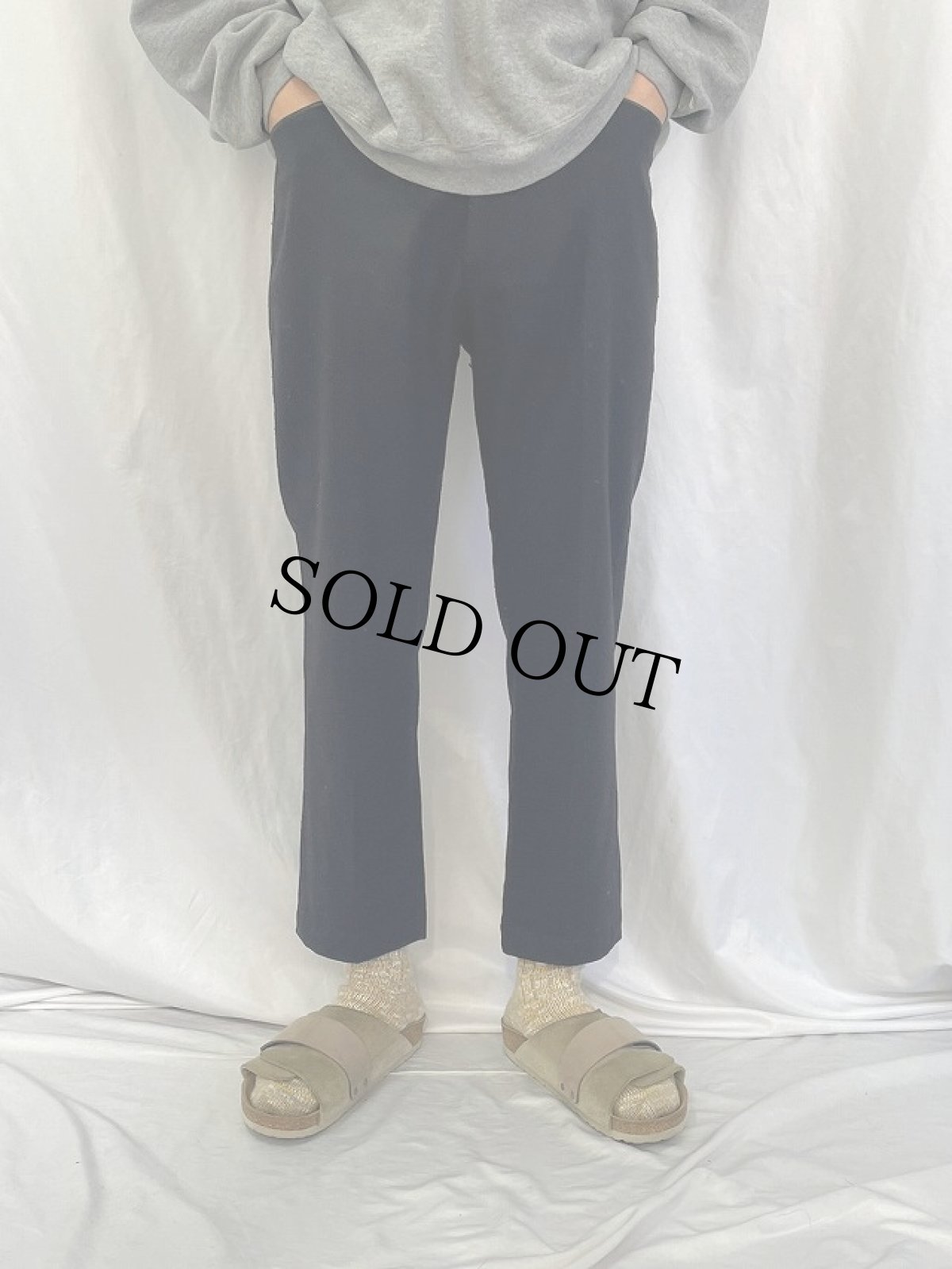 画像2: POLO Ralph Lauren ITALY製 ウールスラックス BLACK W35 (2)