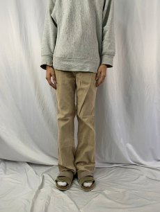 画像3: 70's Levi's バックルバック コーデュロイフレアパンツ W32 (3)