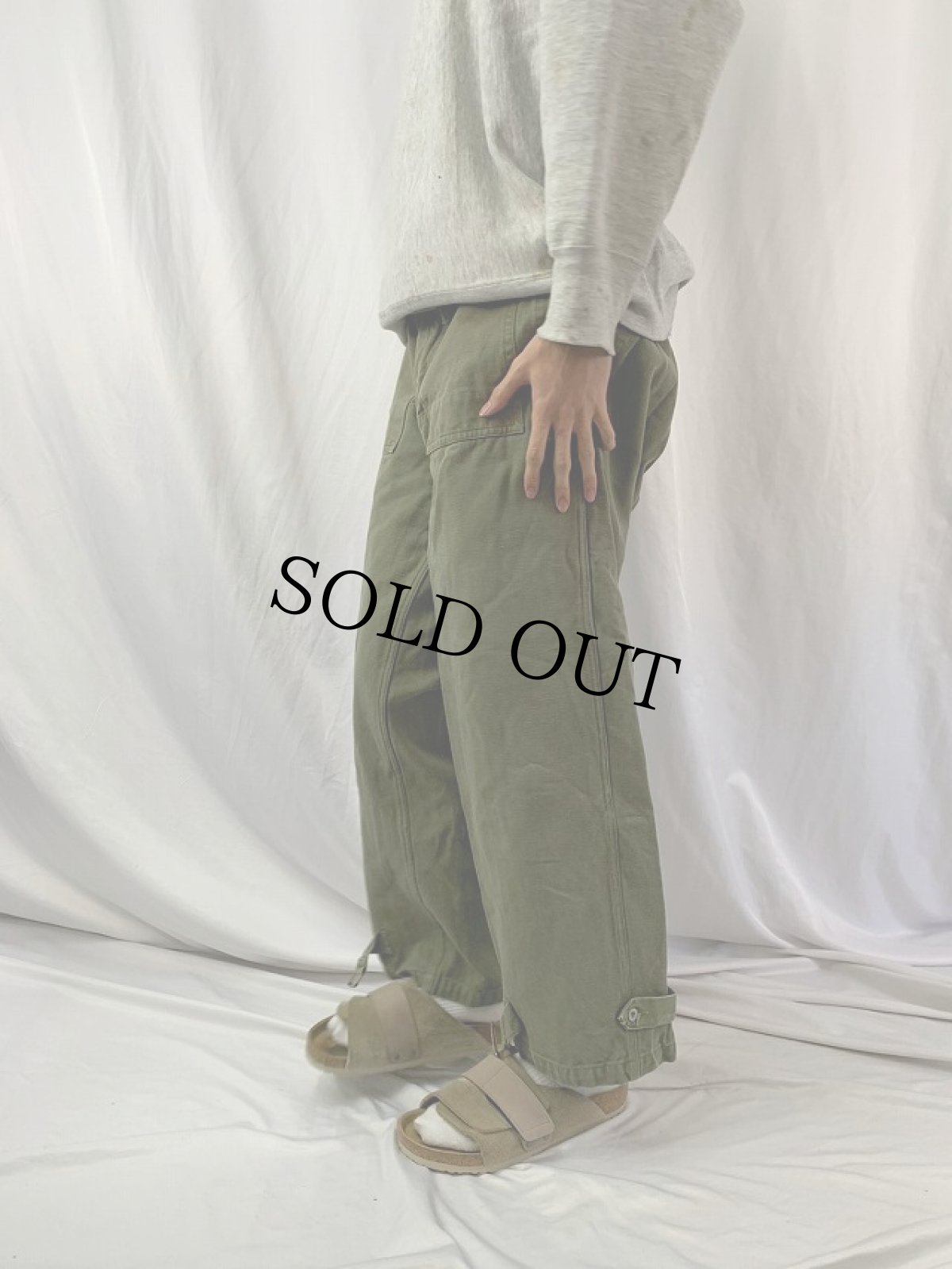 画像3: 40's FRENCH MILITARY モーターサイクルオーバーパンツ W38 (3)