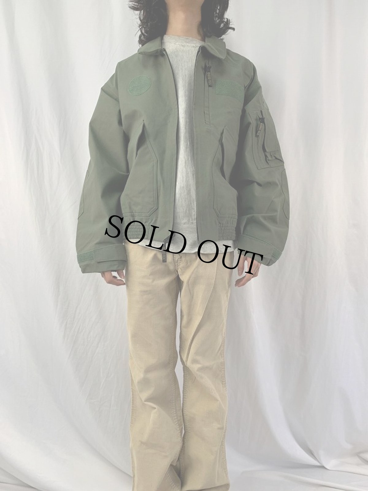 画像2: U.S.MILITARY MCPS CWU-106/P NOMEX/GORE-TEX フライトジャケット  DEADSTOCK XLARGE-REGULAR (2)