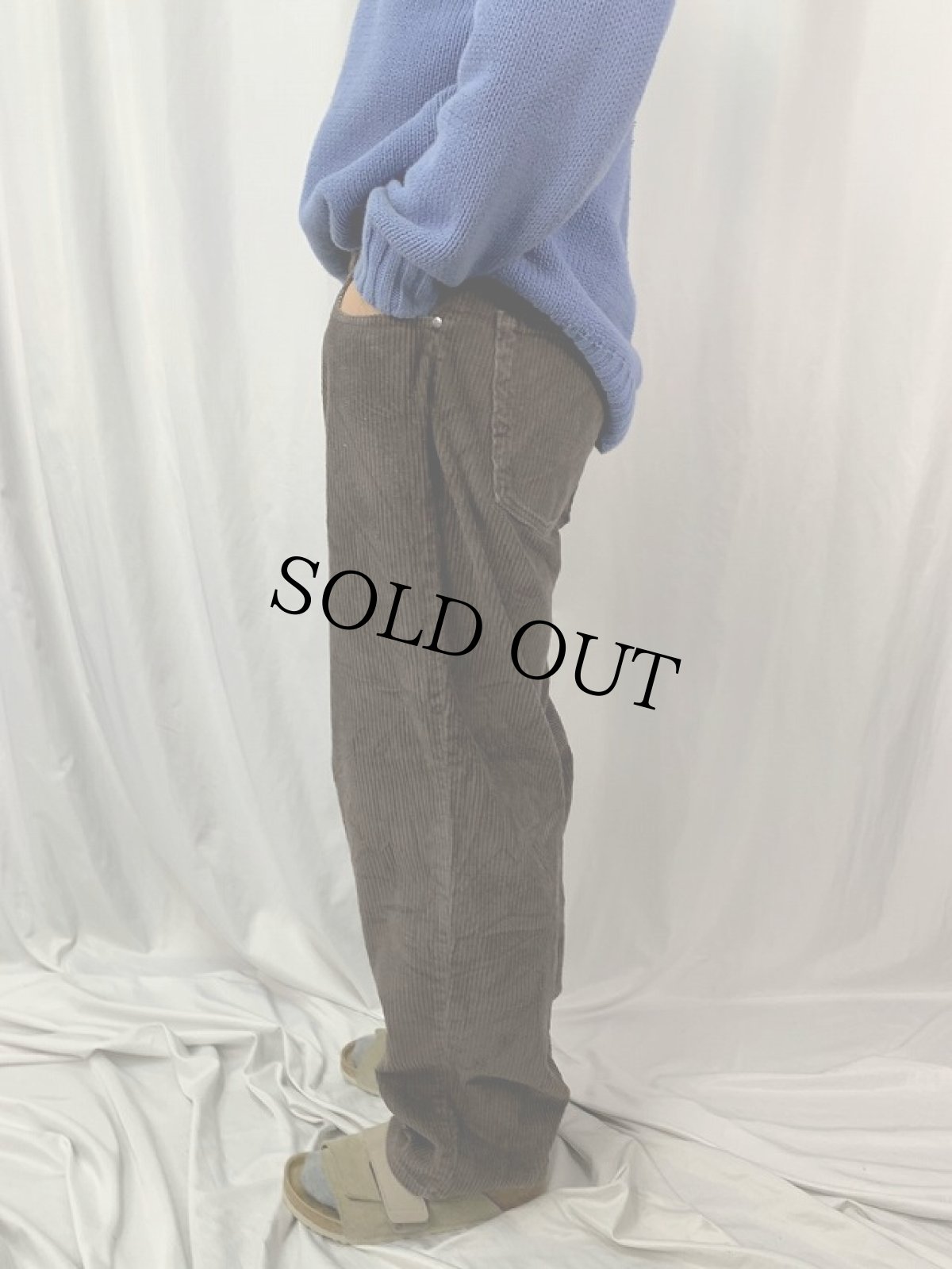 画像3: 90's Levi's SILVERTAB "baggy" 太畝コーデュロイパンツ W35 (3)