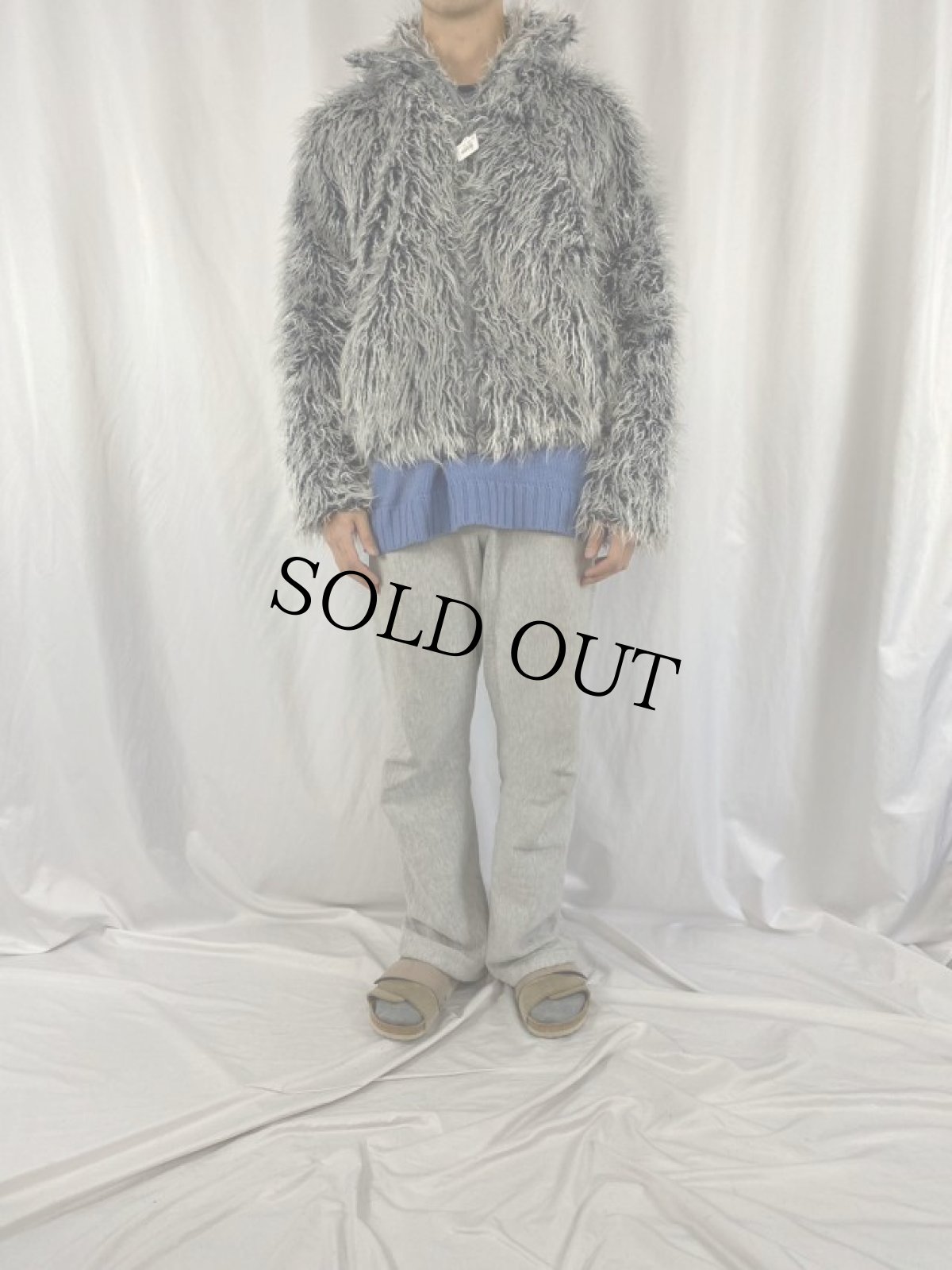 画像2: Franklyn my dear フェイクファー シャギーデザインジャケット S/M (2)