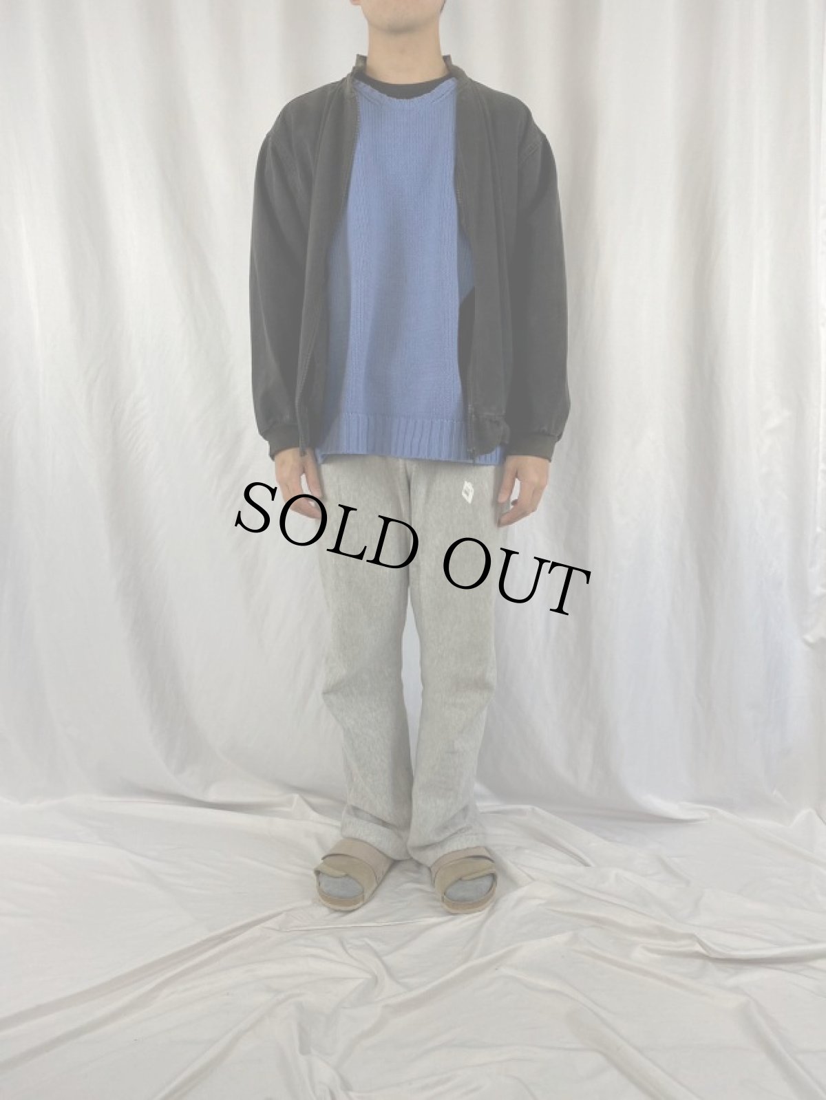 画像2: 90's〜 HARLEQUIN トラ柄 ブラックデニムブルゾン (2)