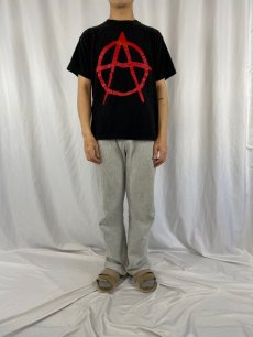 画像2: 90's ANARCHY USA製 パンクロックバンドTシャツ L (2)