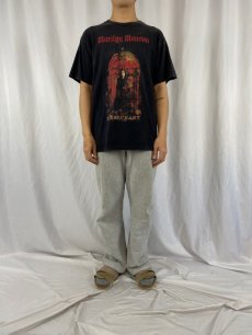 画像2: 2000's MARILYN MANSON "HIEROPHANT" ロックバンドプリントTシャツ L (2)