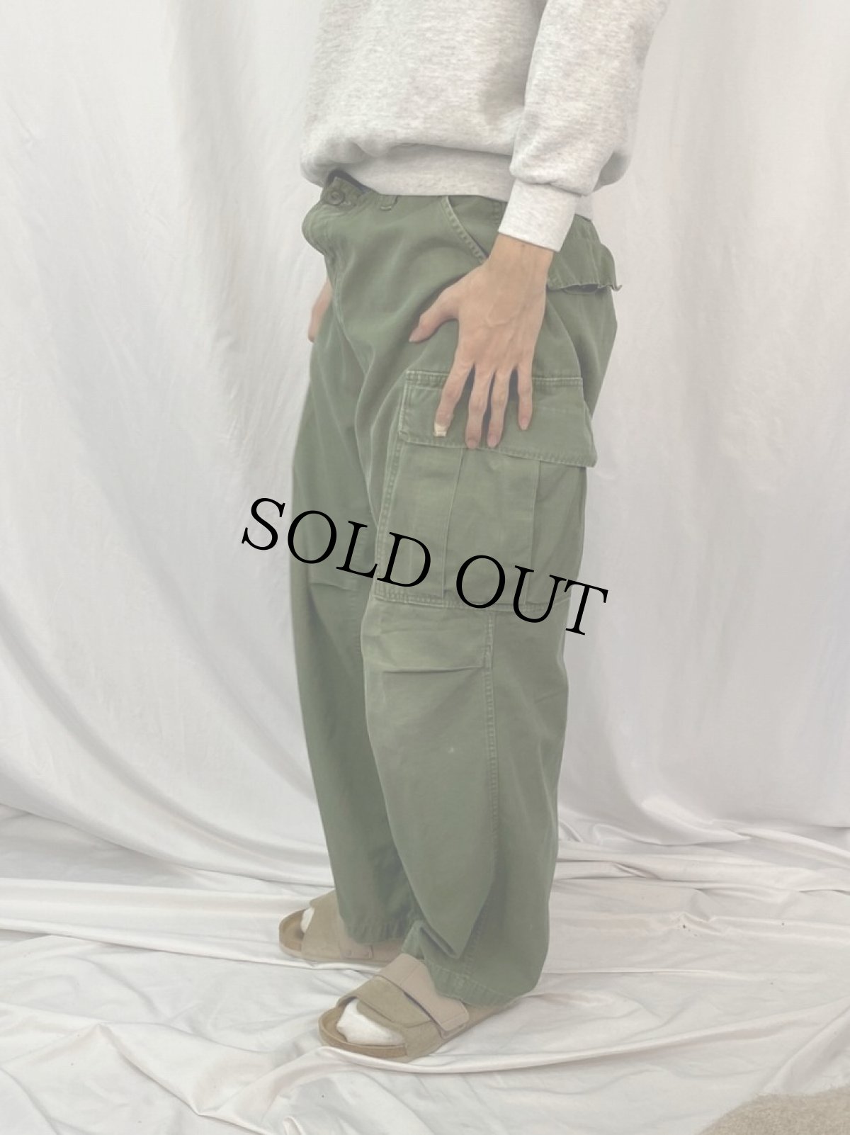 画像3: 60's U.S.ARMY ジャングルファティーグパンツ 4th REGULAR-MEDIUM (3)