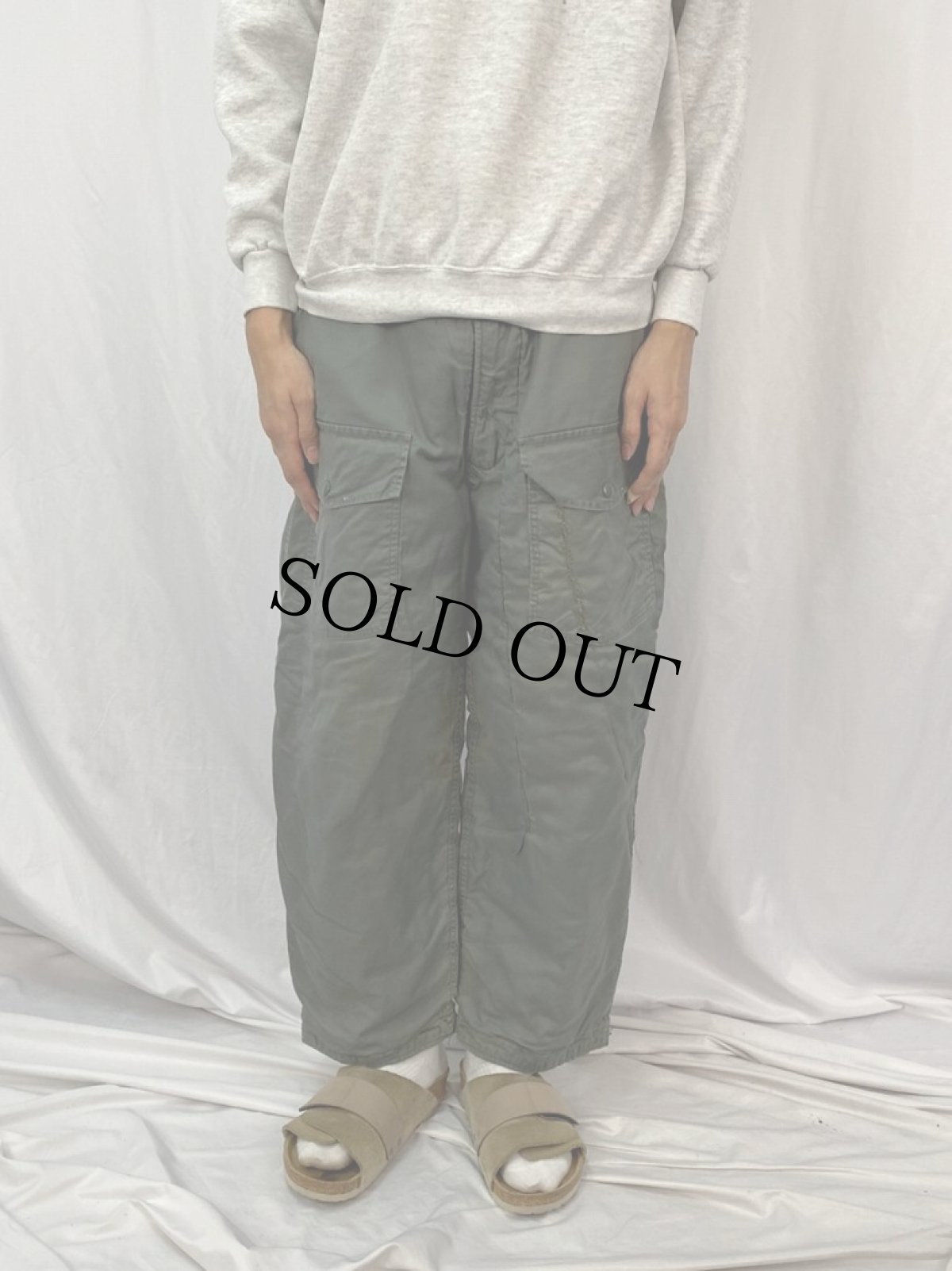 画像2: 70's U.S.AIR FORCE CWU-5/P フライトパンツ W32 (2)