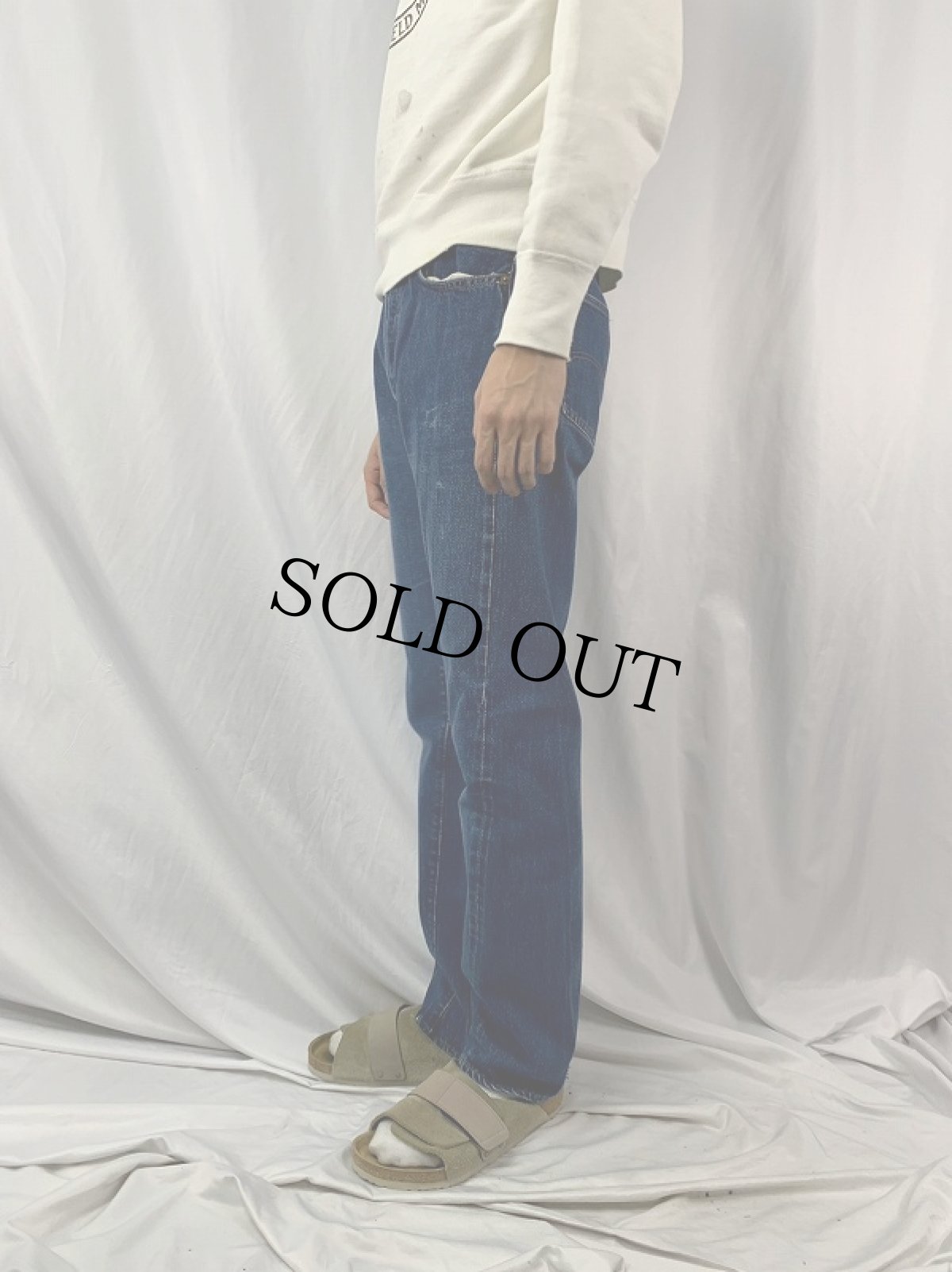 画像3: 60〜70's LEVI'S 501 BIGE デニムパンツ W31 (3)