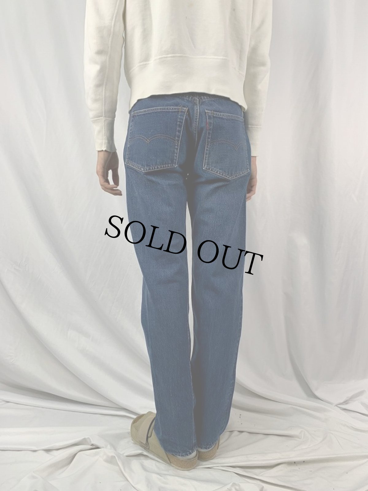 画像4: 60〜70's LEVI'S 501 BIGE デニムパンツ W31 (4)