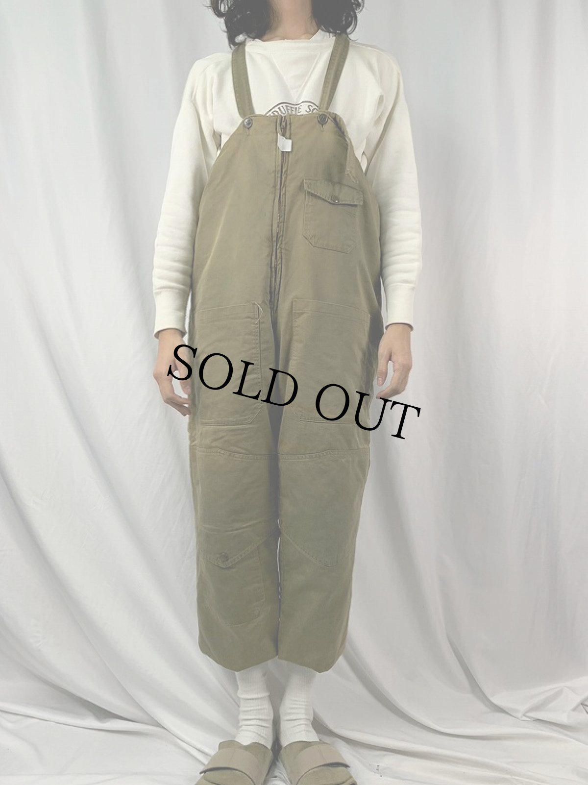 画像2: 60's キルティングライナー タンカースパンツ (2)