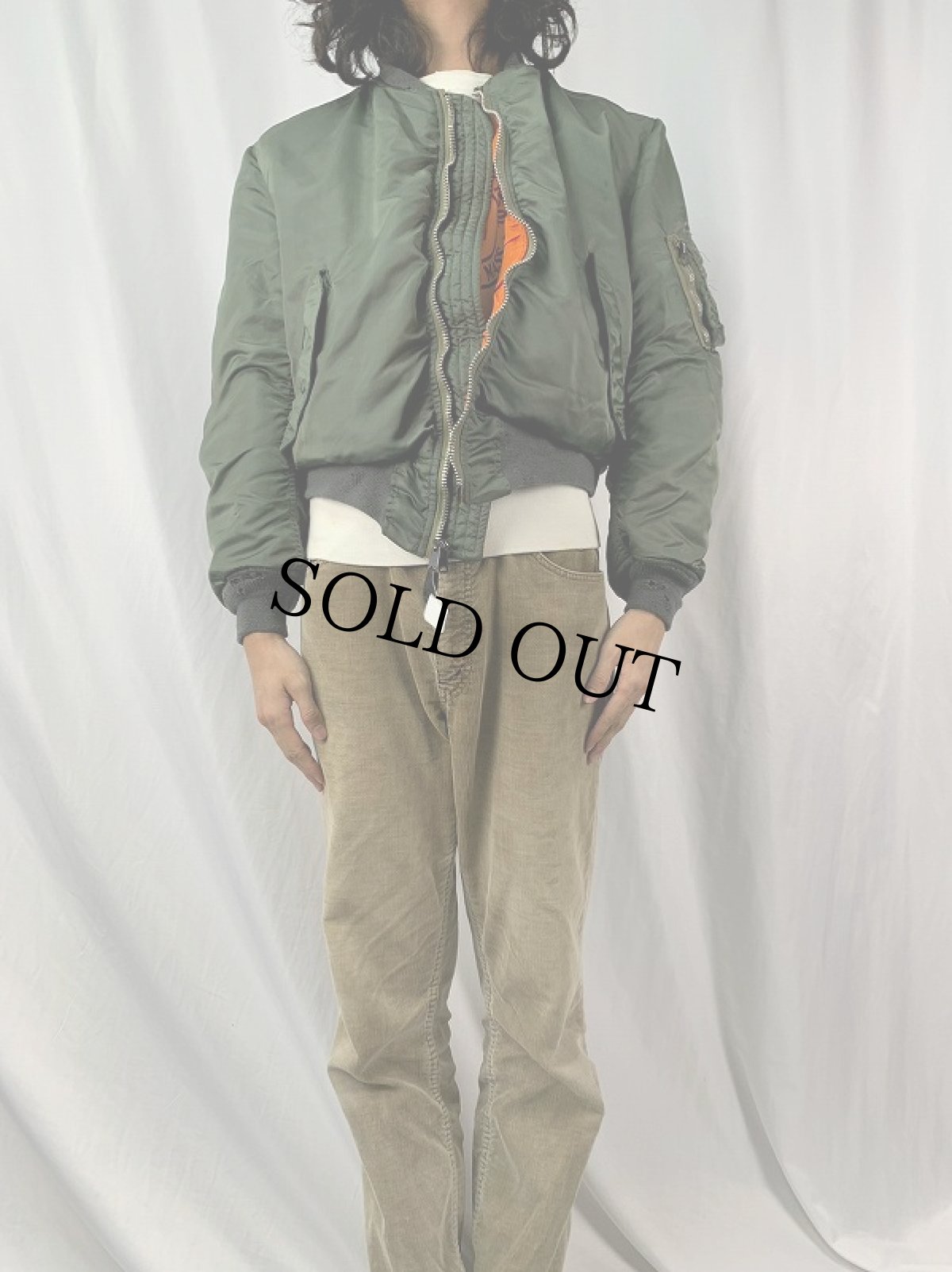 画像3: 70's U.S.AIR FORCE "MA-1 E-TYPE" マックイーンモデル フライトジャケット LARGE (3)