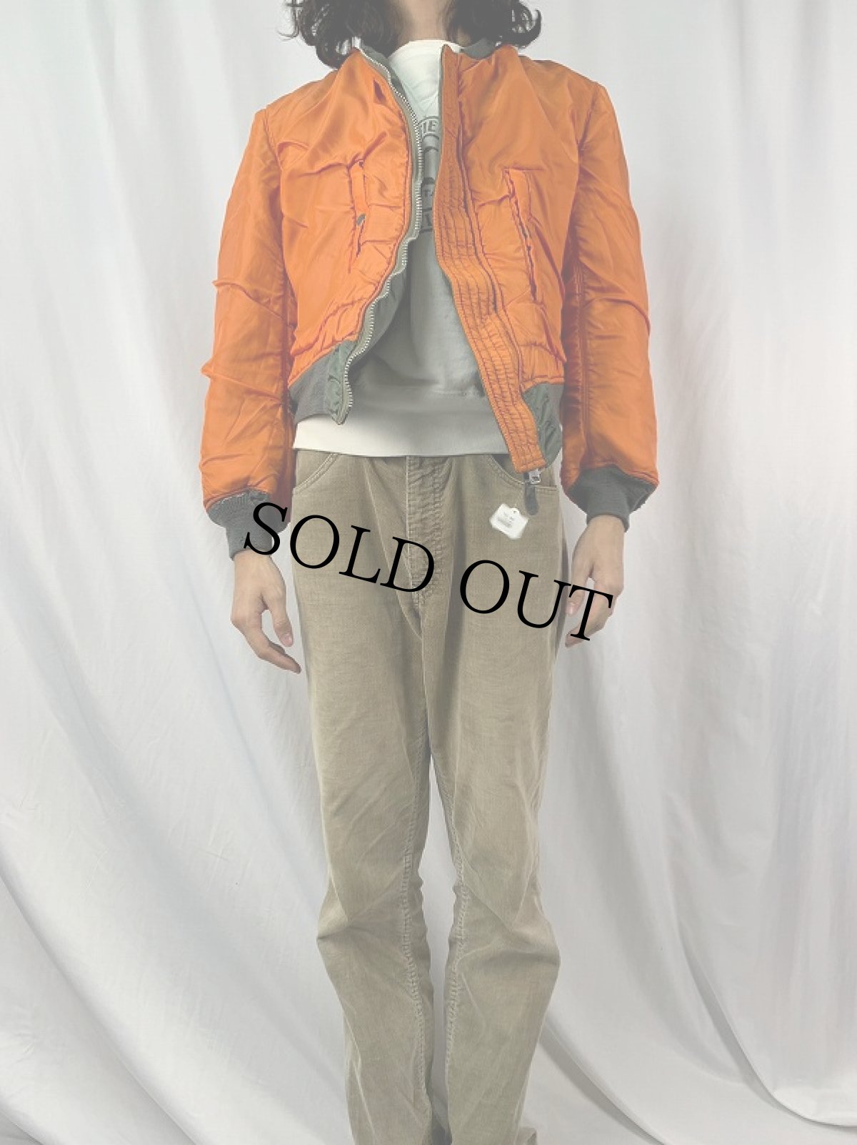 画像6: 70's U.S.AIR FORCE "MA-1 E-TYPE" マックイーンモデル フライトジャケット LARGE (6)