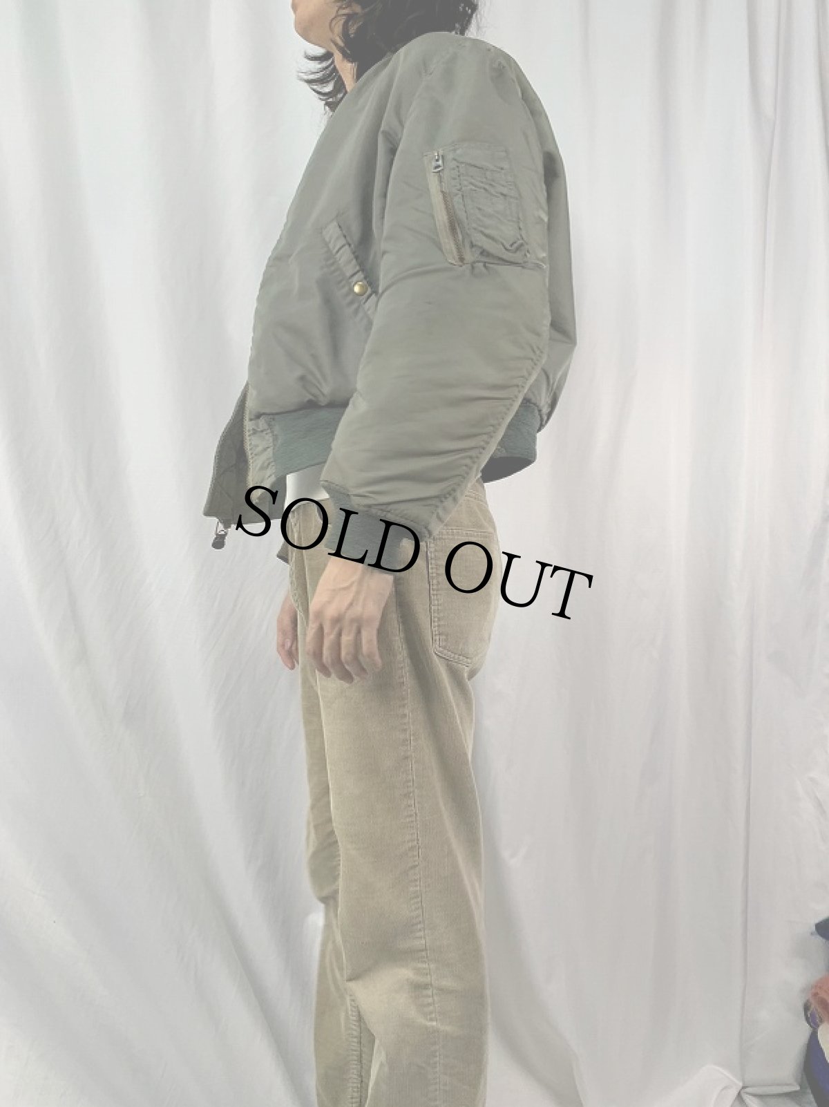 画像3: 50's U.S.AIR FORCE MA-1 フライトジャケット MEDIUM (3)