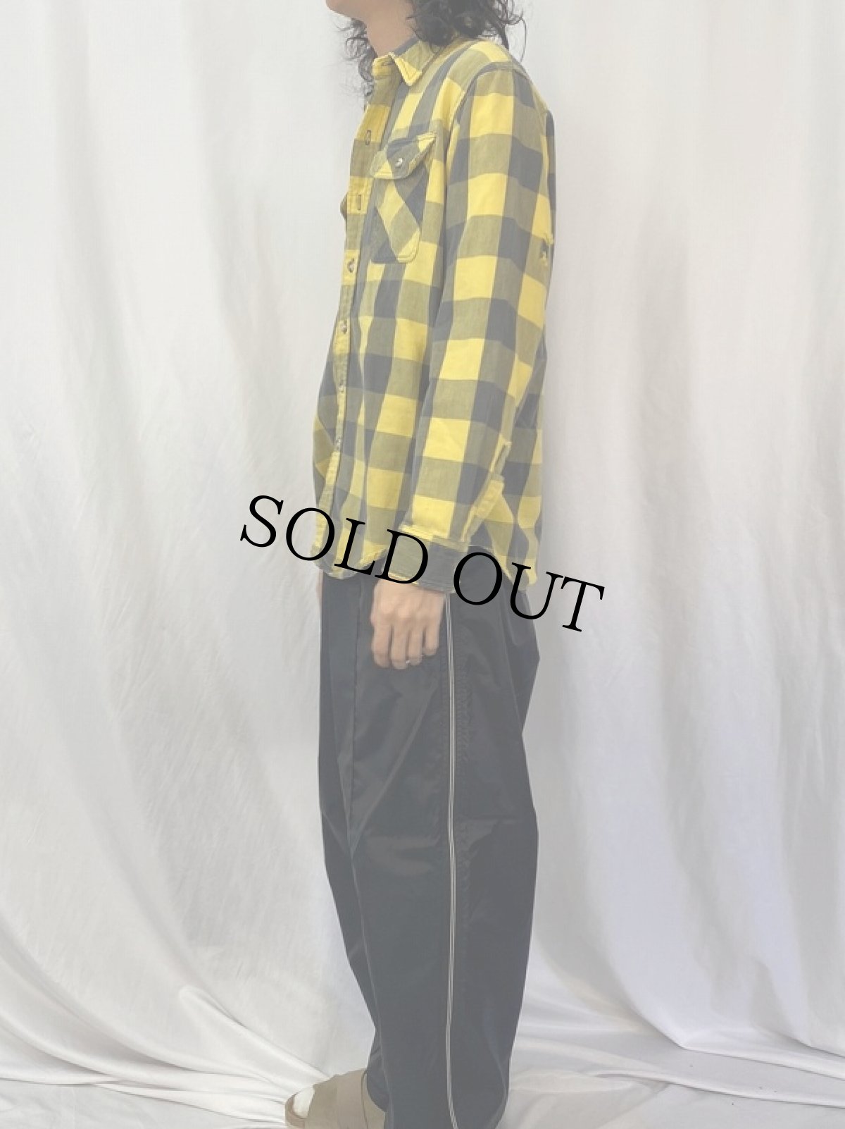 画像3: 80〜90's ST JOHN'S BAY USA製 バッファローチェック柄 ライトネルシャツ L (3)