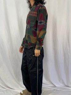 画像3: 90's Woolrich USA製 ネイティブ柄 ネルシャツ M (3)