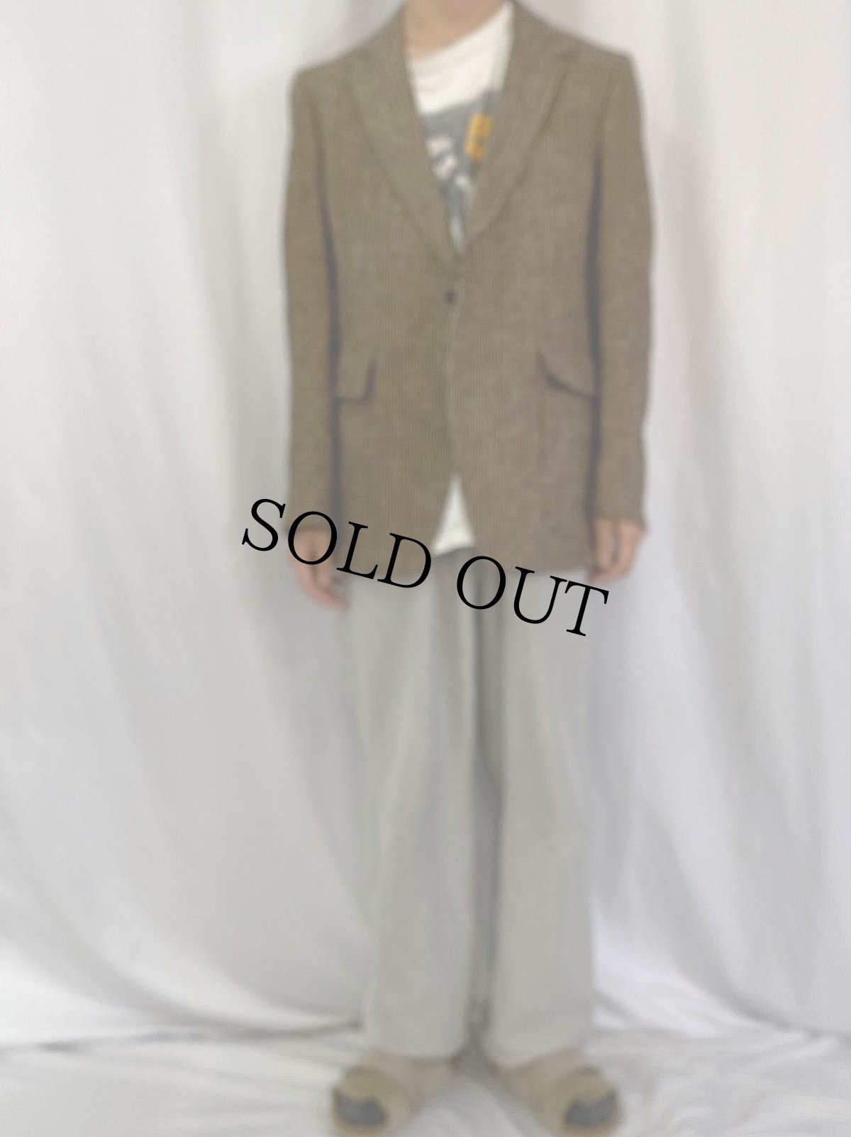 画像2: Harris Tweed ツウィードテーラードジャケット (2)