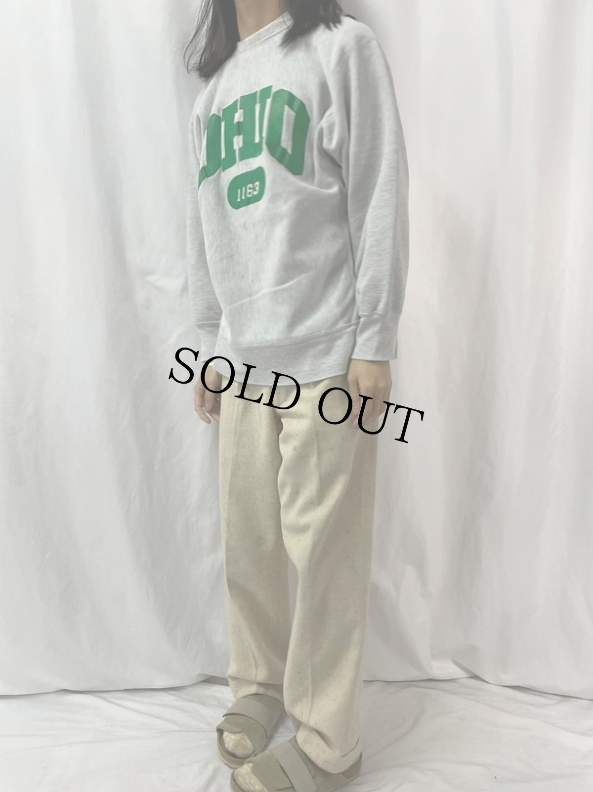 画像3: 80's Champion REVERSE WEAVE USA製 トリコタグ "OHIO" XL (3)