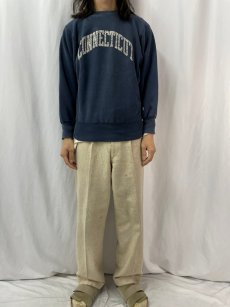 画像2: 80's Champion REVERSE WEAVE USA製 トリコタグ "CONNECTICUT" M (2)