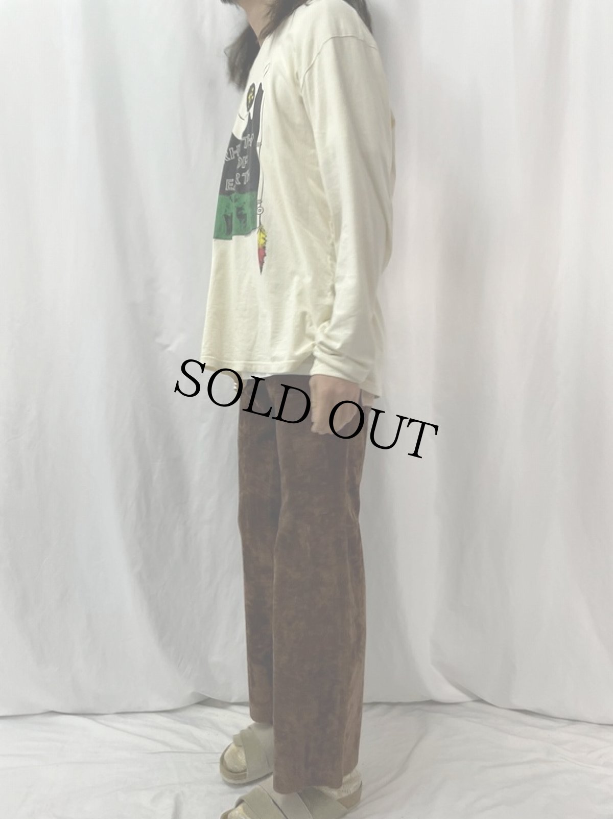 画像3: 70〜80's ベロアフレアパンツ W31 (3)