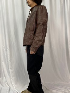 画像3: 70〜80's Brooks Leather Sportswear USA製 シングルライダースジャケット SIZE42 (3)