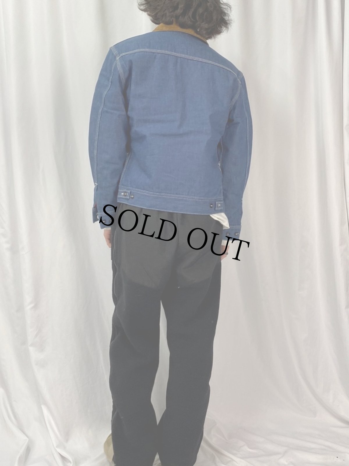 画像4: 70's Lee USA製 91-B 内キルティングデニムジャケット (4)