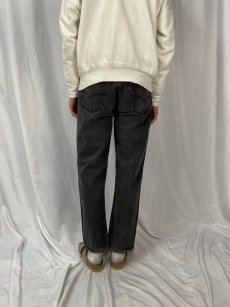 画像4: 90's Levi's 501 USA製 ブラックデニムパンツ W31 (4)