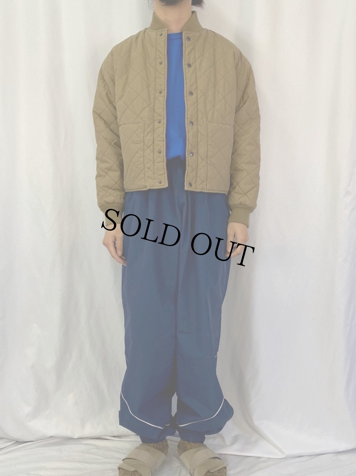 画像2: 90's POLO Ralph Lauren 中綿入りキルティングジャケット L (2)