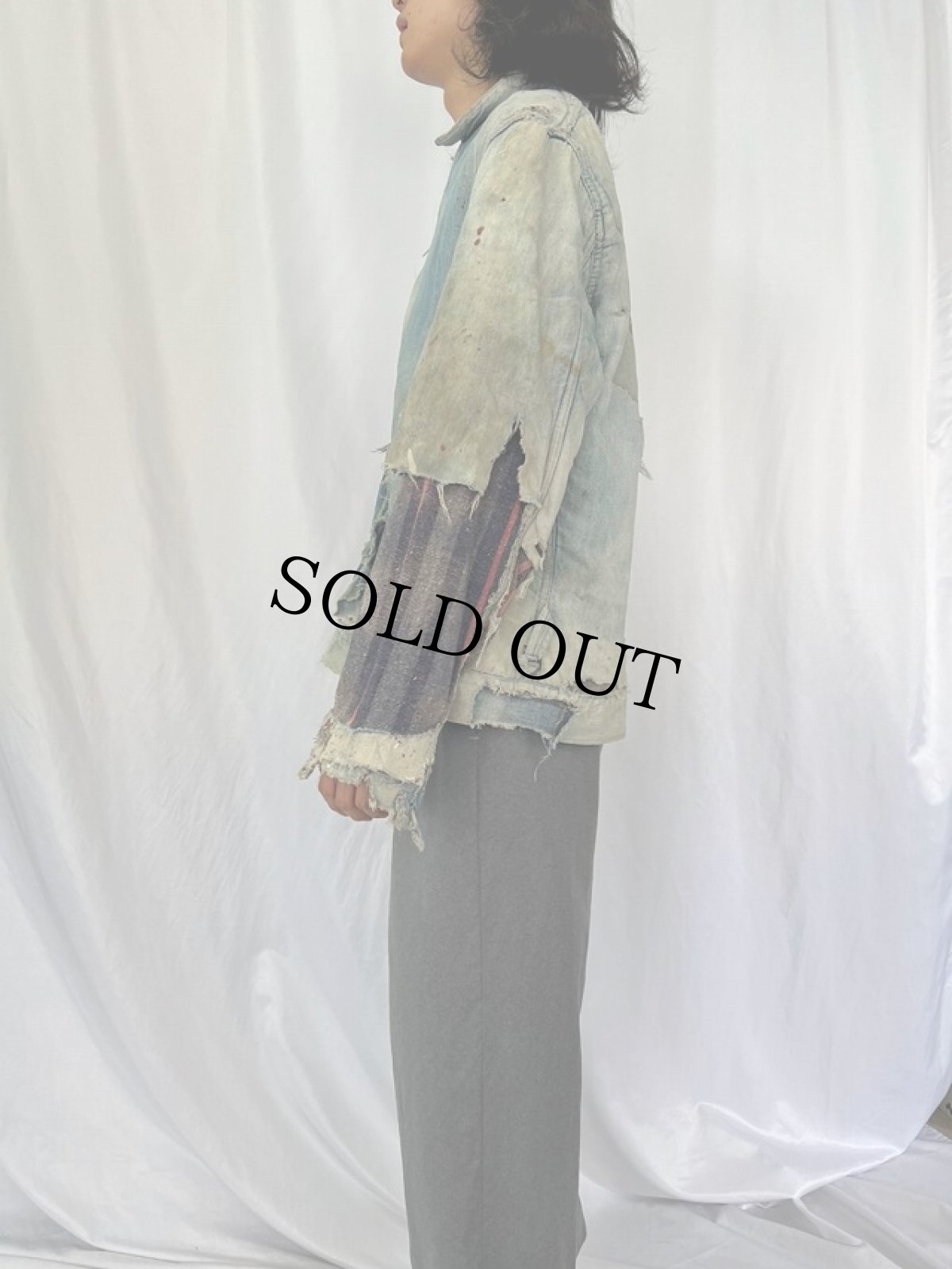 画像3: 60's ブランケットライナー デニムカバーオール (3)