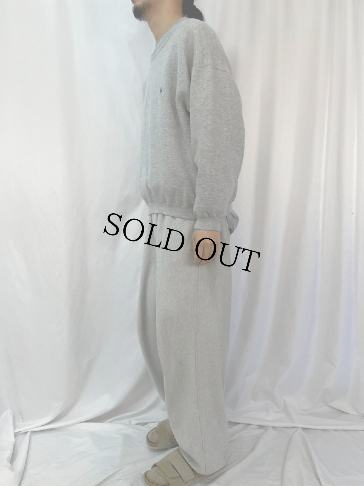 画像3: 90's POLO Ralph Lauren USA製 ロゴ刺繍スウェット L (3)