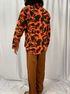 画像4: 70's Woolrich USA製 ダックハンターカモ柄 ネルシャツ L (4)